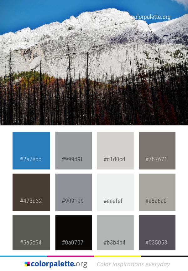 Mountainous Landforms Nature Mountain Color Palette