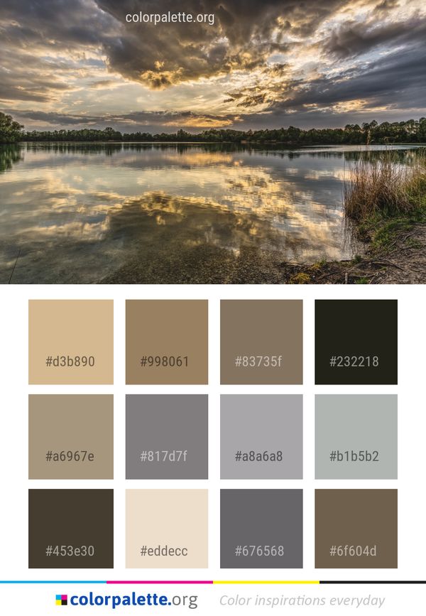 Reflection Sky Water Color Palette