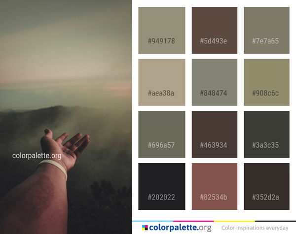 Sky Cloud Hand Color Palette