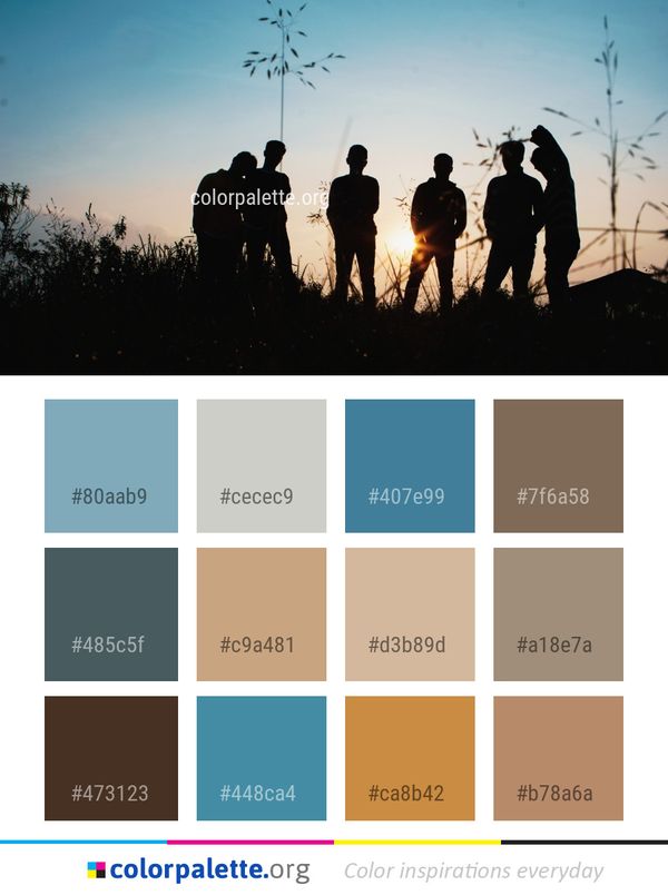 Sky Silhouette Fun Color Palette