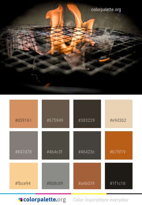 Flame Heat Fire Color Palette