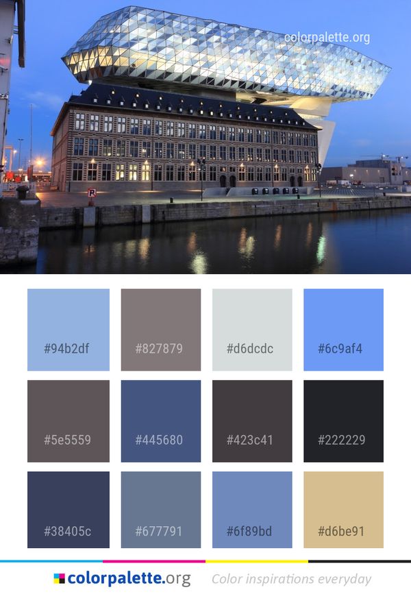 Reflection Landmark Building Color Palette