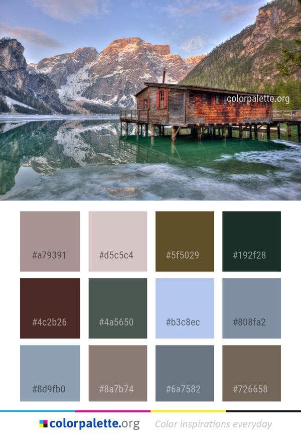 Reflection Nature Mountain Color Palette