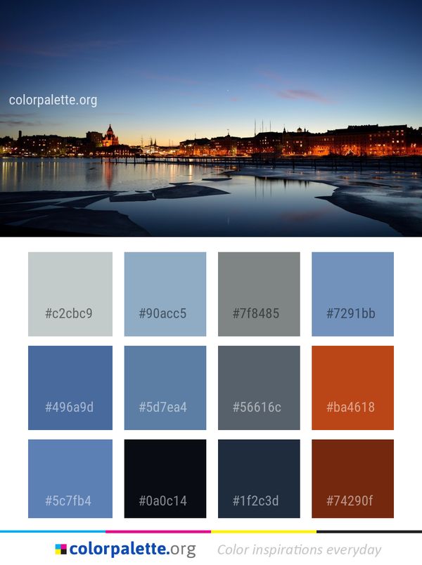 Reflection Sky Cityscape Color Palette