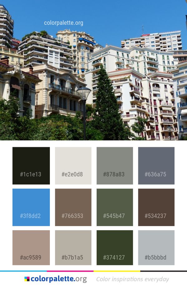 Residential Area Neighbourhood Building Color Palette