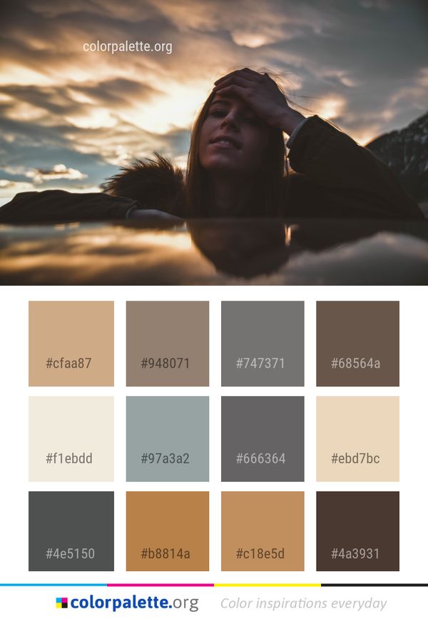 Sky Cloud Reflection Color Palette