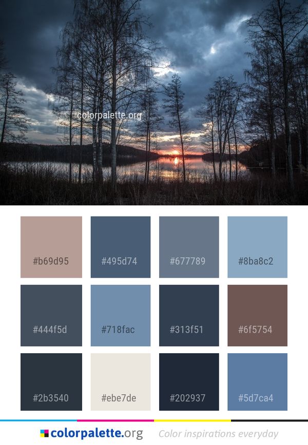 Sky Reflection Nature Color Palette
