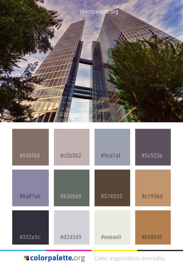 Skyscraper Building Sky Color Palette