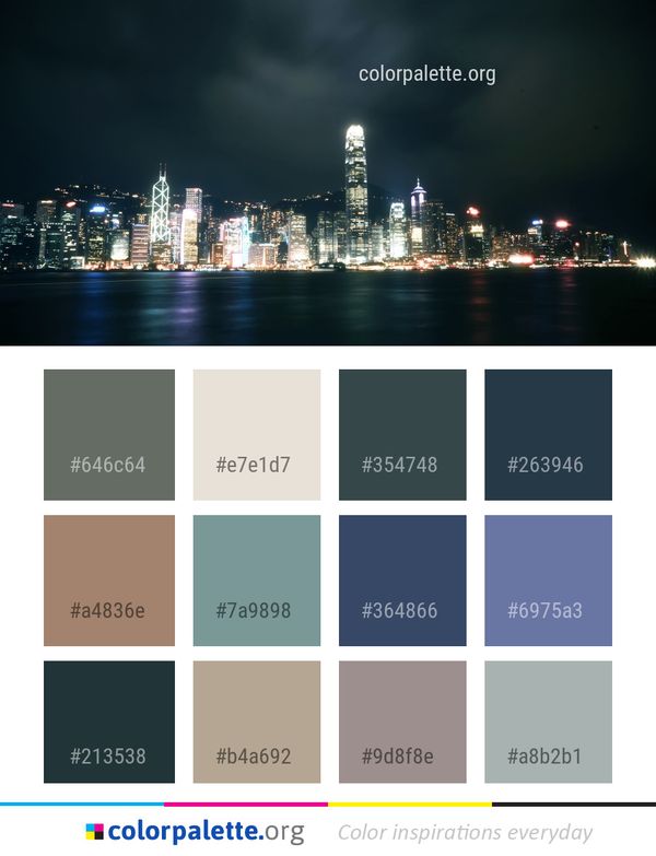 Cityscape Reflection City Color Palette