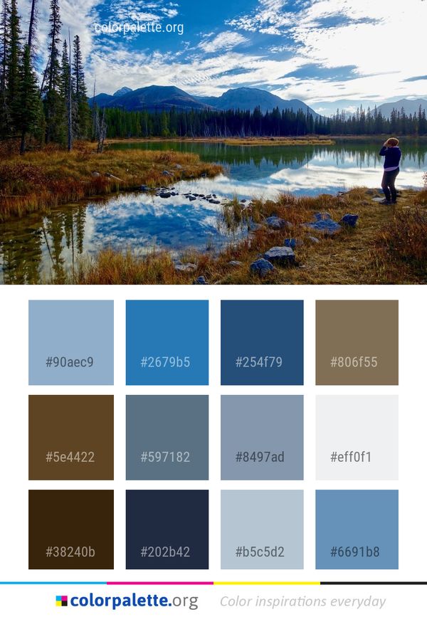Nature Reflection Wilderness Color Palette