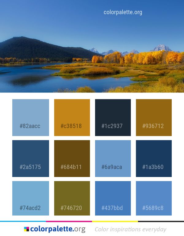 Nature Wilderness Mount Scenery Color Palette