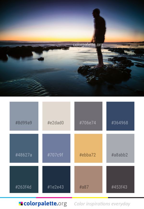 Reflection Water Body Of Color Palette