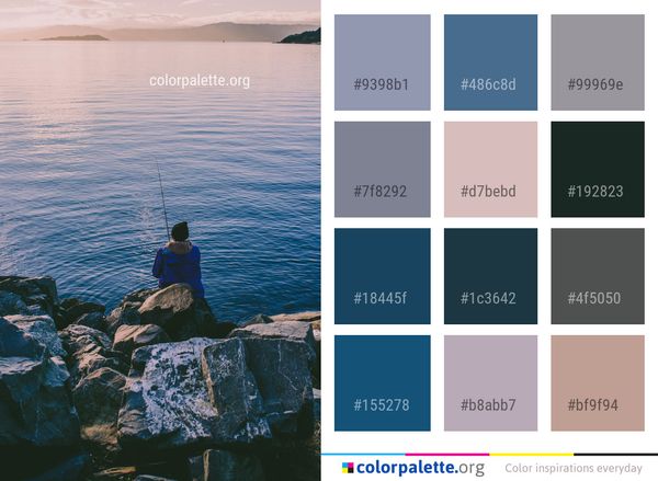 Water Sea Reflection Color Palette