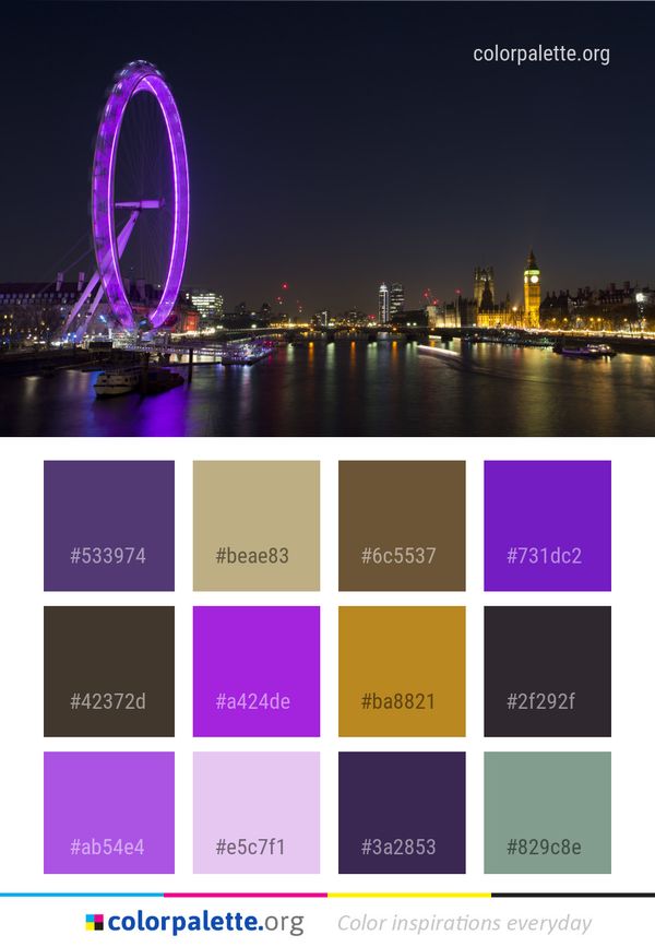 Cityscape Metropolitan Area Reflection Color Palette