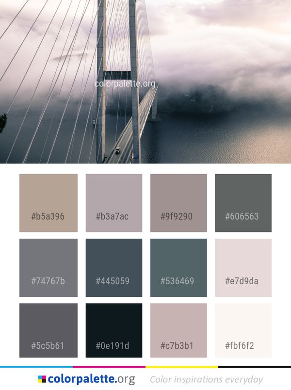 Cloud Bridge Sky Color Palette
