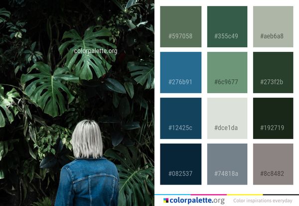 Plant Leaf Green Color Palette