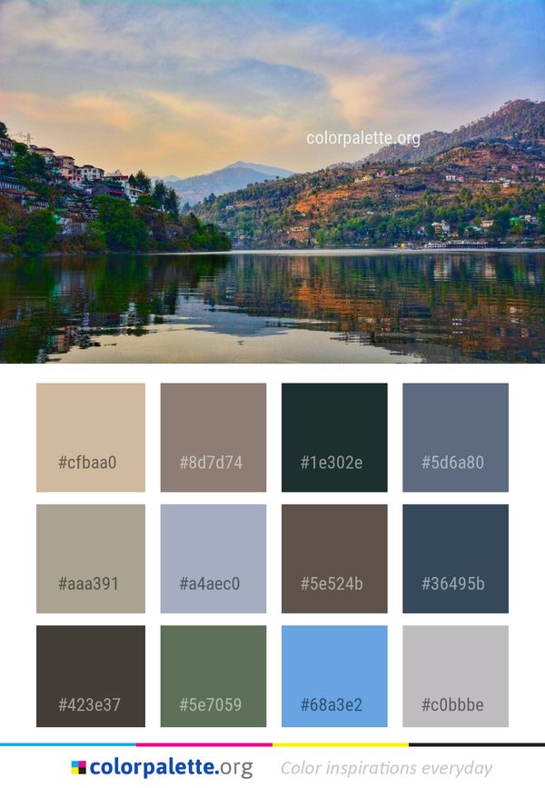 Reflection Nature Sky Color Palette