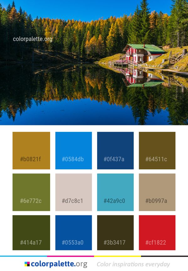 Reflection Nature Water Color Palette