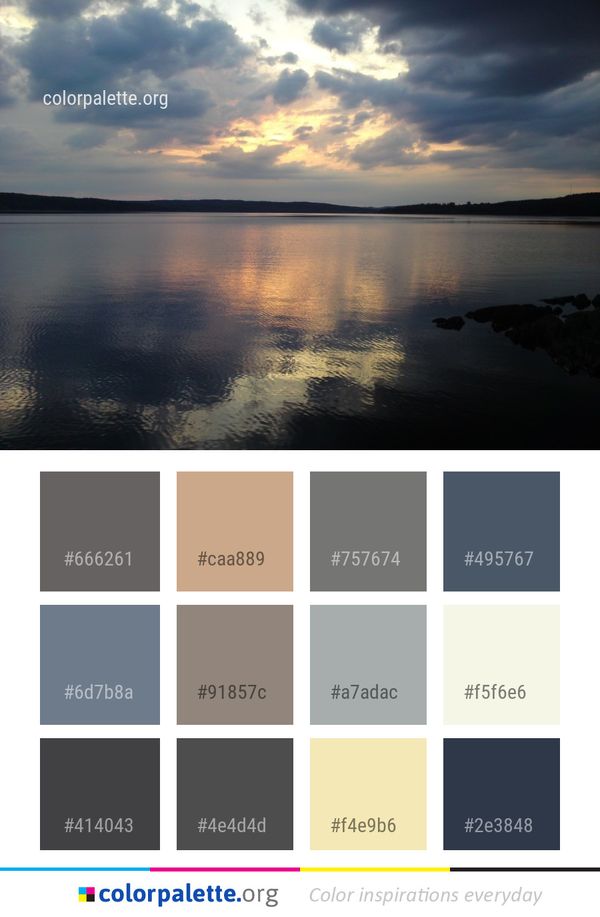 Reflection Sky Water Color Palette