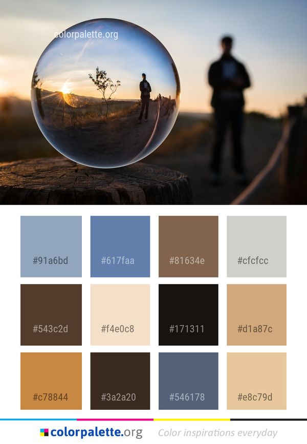 Reflection Water Sky Color Palette