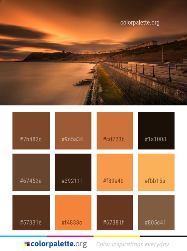 Sky Horizon Sunset Color Palette