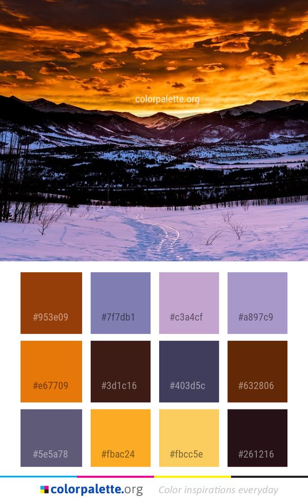 Sky Nature Dawn Color Palette