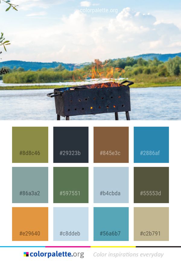Water Sky Lake Color Palette