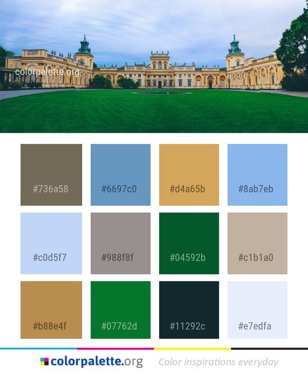 Landmark Ch??teau Stately Home Color Palette