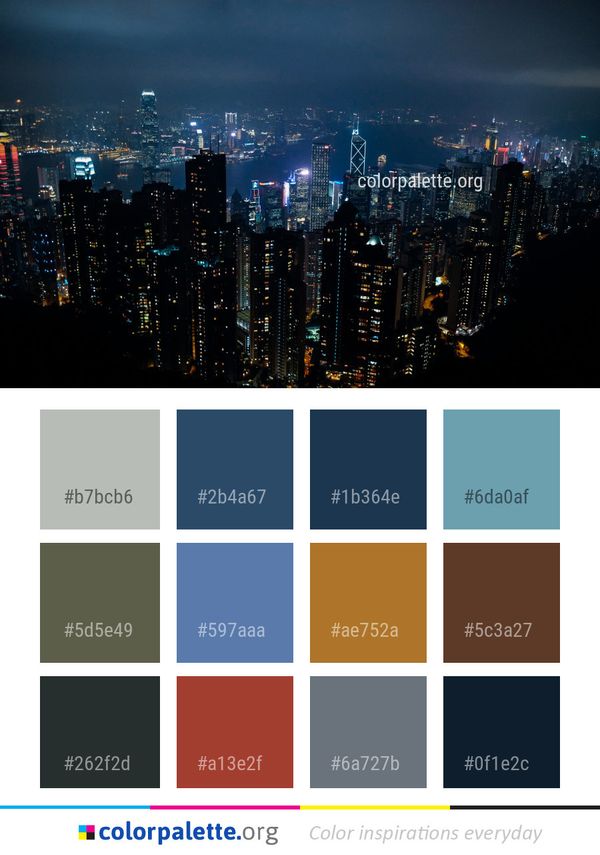 Metropolitan Area Cityscape City Color Palette