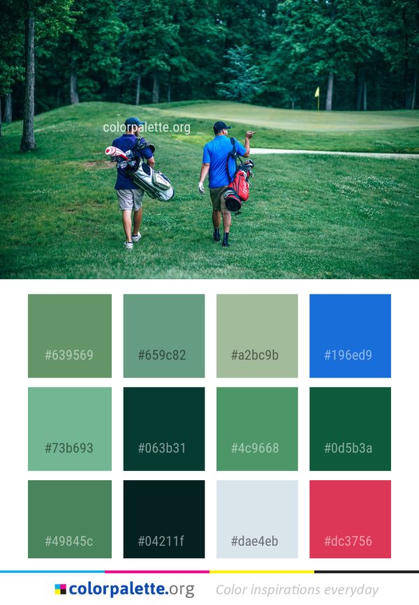 Nature Plant Green Color Palette
