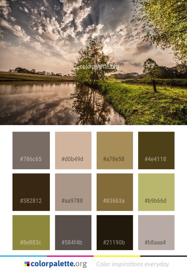 Sky Reflection Nature Color Palette