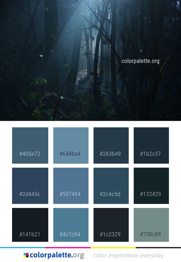 Forest Ecosystem Tree Color Palette