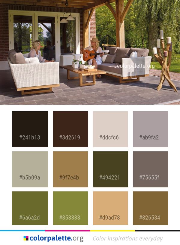 Furniture Outdoor Patio Color Palette