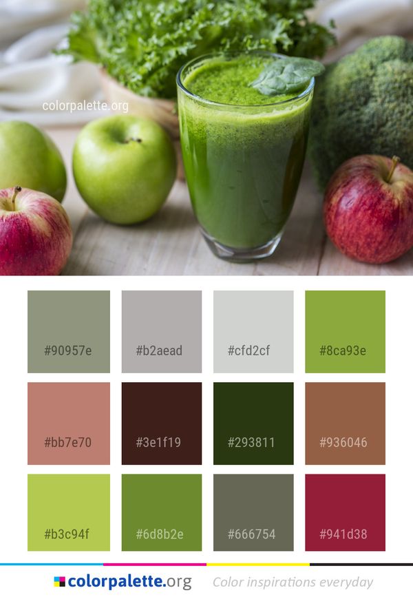 Natural Foods Juice Superfood Color Palette