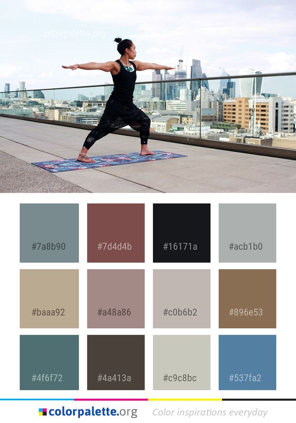 Physical Fitness Joint Shoulder Color Palette