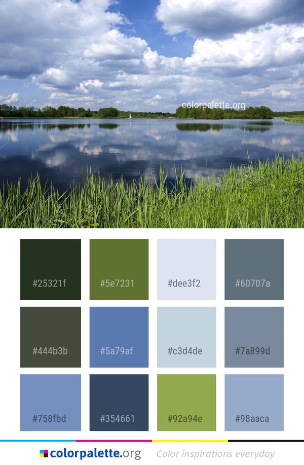 Reflection Sky Water Color Palette