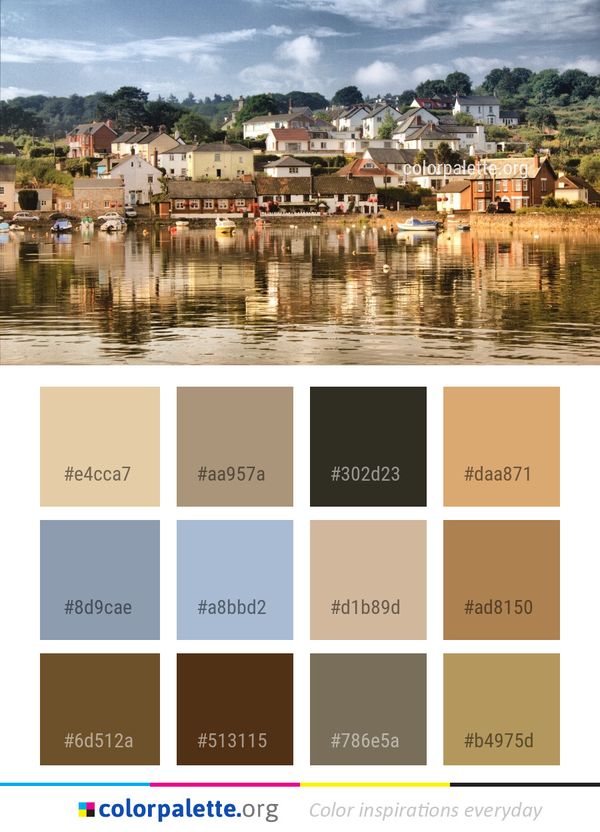 Reflection Water River Color Palette