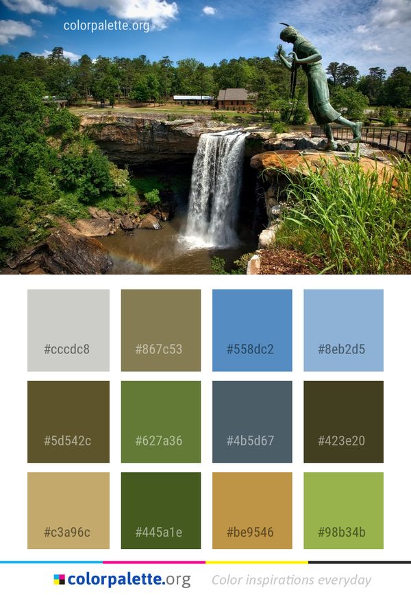 Water Nature Body Of Color Palette