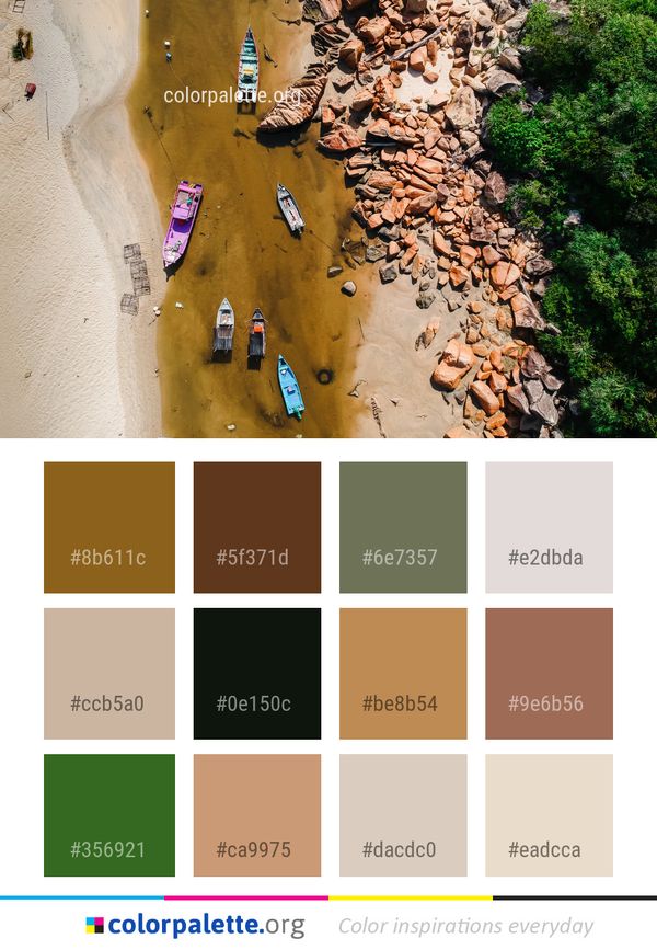 Water Rock Climbing Hold Color Palette