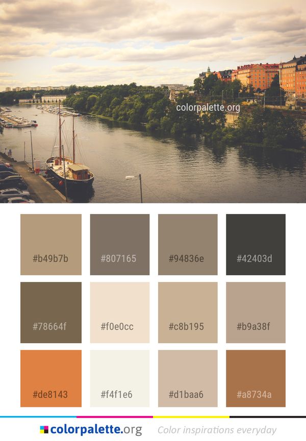 Waterway Sky River Color Palette