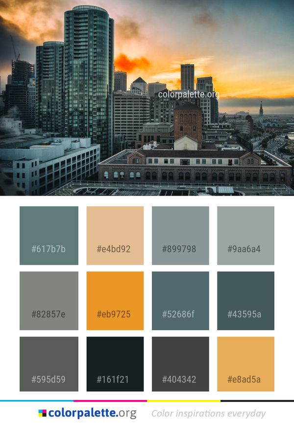 Cityscape City Urban Area Color Palette