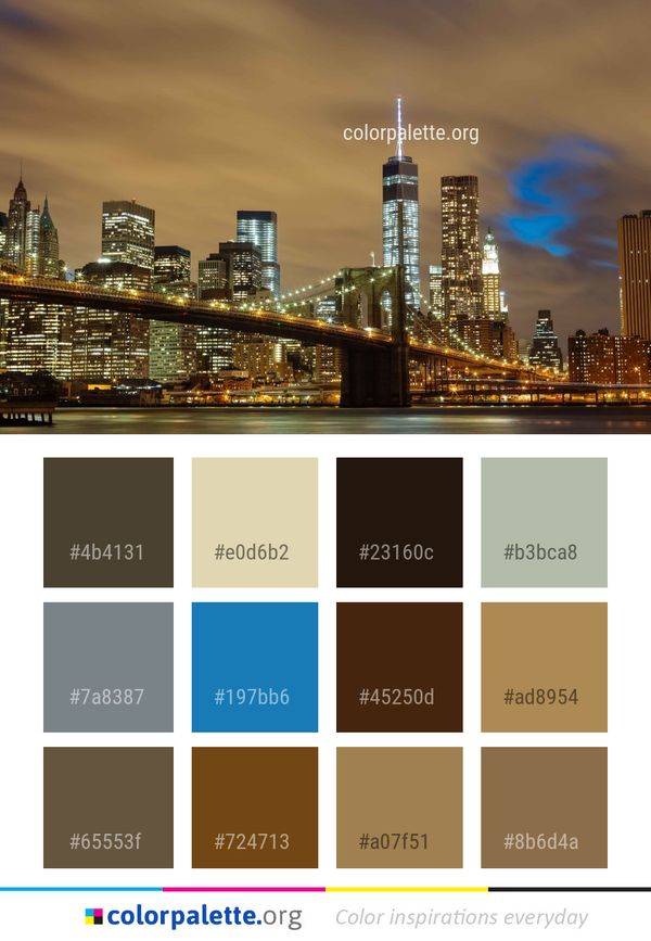 Cityscape Metropolitan Area City Color Palette