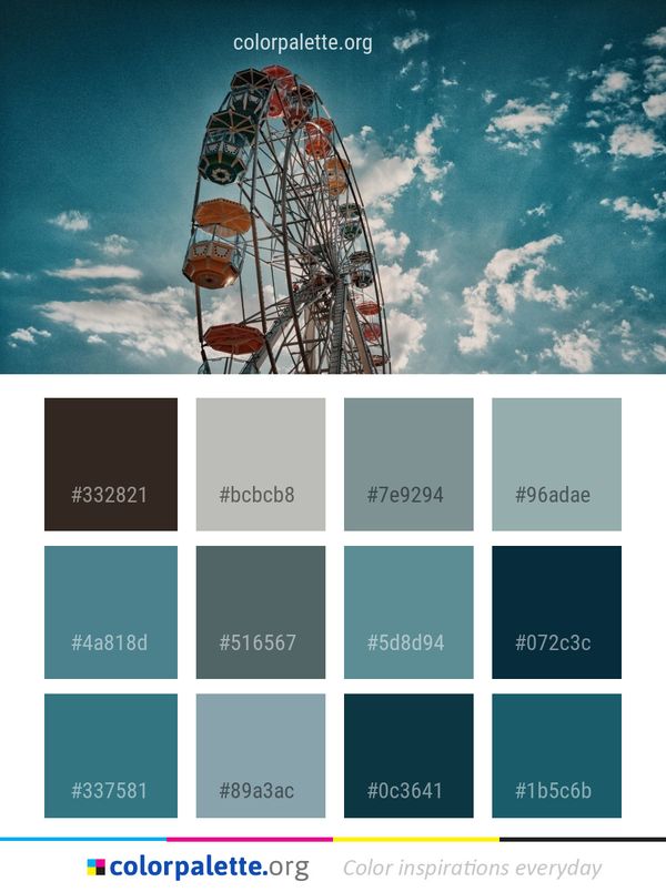 Ferris Wheel Sky Cloud Color Palette