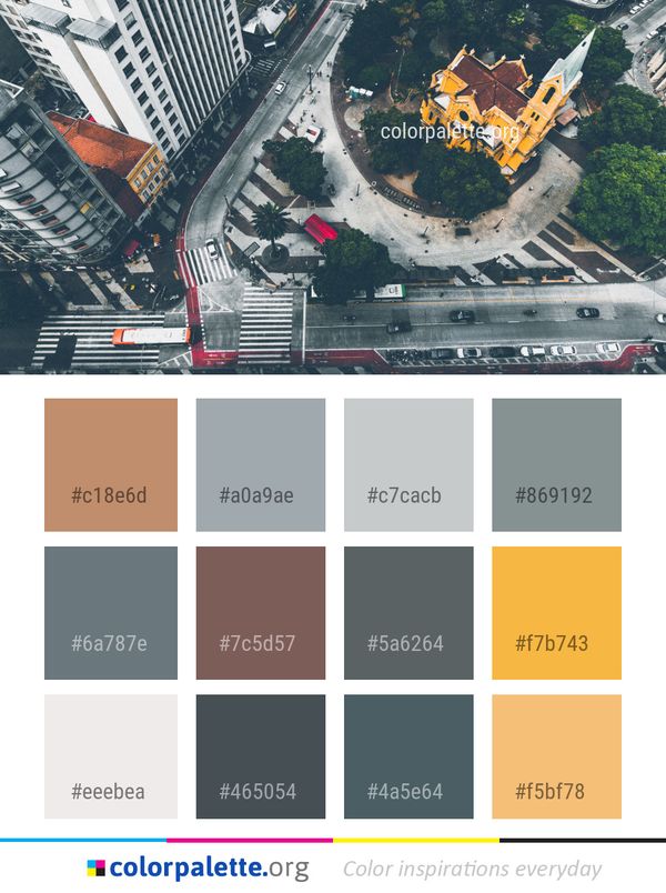 Metropolitan Area Urban City Color Palette