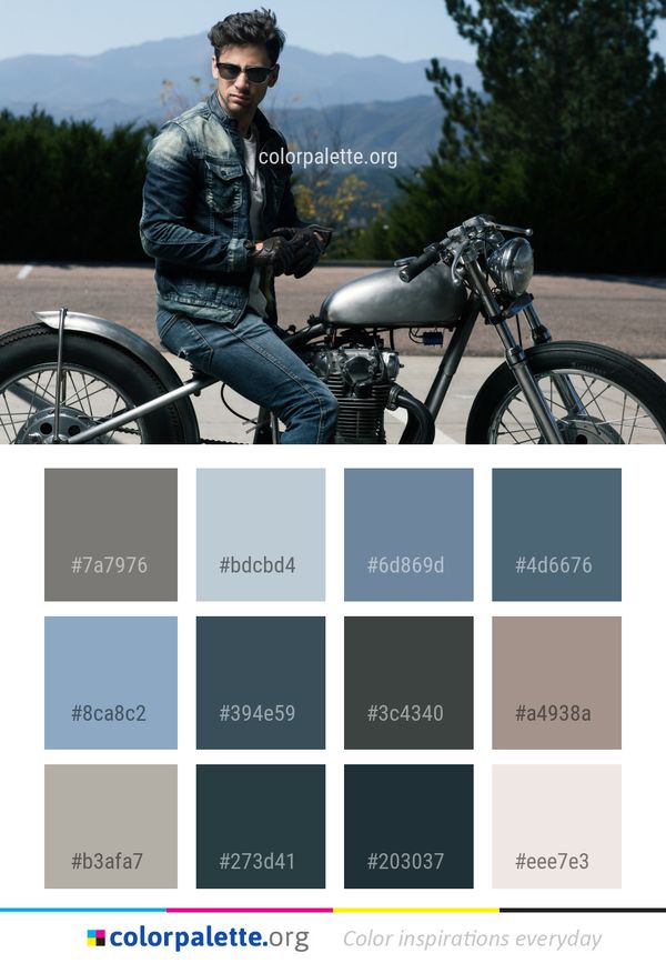 Motorcycle Motor Vehicle Color Palette