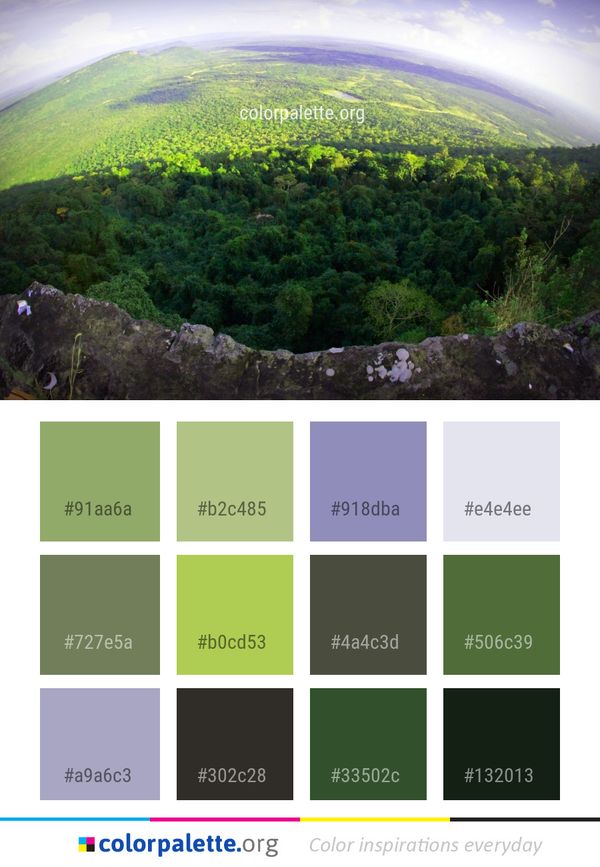 Nature Vegetation Highland Color Palette