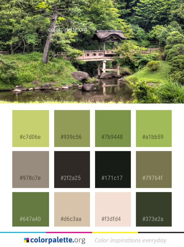Nature Vegetation Reserve Color Palette