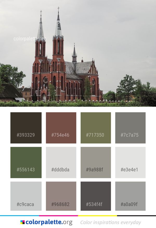 Spire Steeple Place Of Worship Color Palette