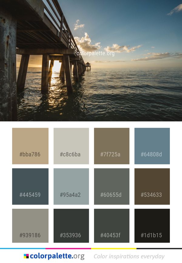 Sea Body Of Water Sky Color Palette
