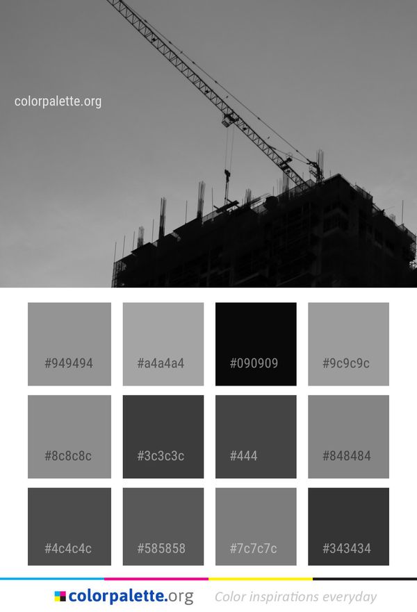 Sky Black And White Monochrome Photography Color Palette